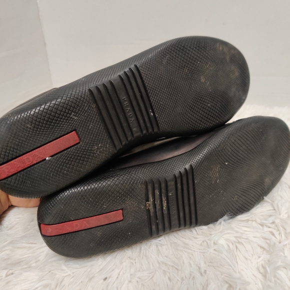 Prada leather sneaker sz 9 - Picture 5 of 11